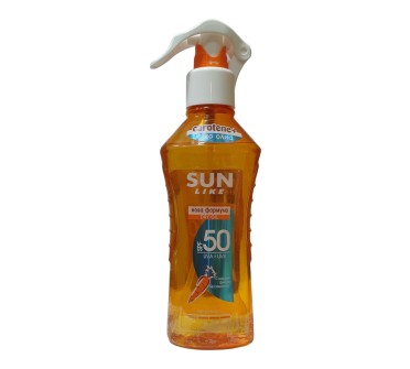 КАРОТЕН СЛЪНЦЕЗ. МАСЛО СУХО ОЛИО ЗА ТЕН SPF50 200мл SUN LIKE